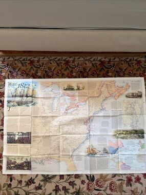 War of 1812 Historical Wall Map